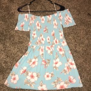 Floral off the shoulder dress
